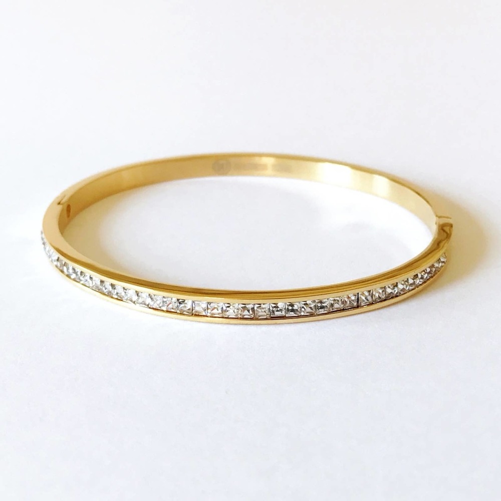 Brand New NWT Stainless Steel Bling Bracelet CZ Cubic Zirconia MSRP $45